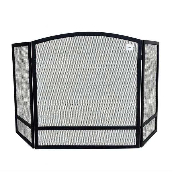 '-  Classic Brass Fireplace Screen – 75 × 122 cm -  Abouche3le