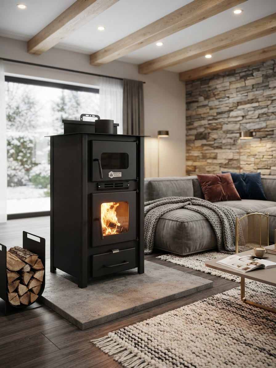 KELT: Pellet Stove with Built-in Oven | Abou Che3le Lebanon