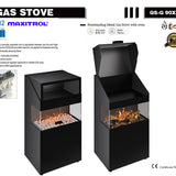 QS-G 90x50 Freestanding Gas Stove Fireplace with Oven (Maxitrol Valve)