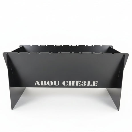 V-Shaped Steel BBQ Grill – “ABOU CHE3LE” Edition | Luxury Outdoor Kitchen & Grilling | Abou Che3le Lebanon